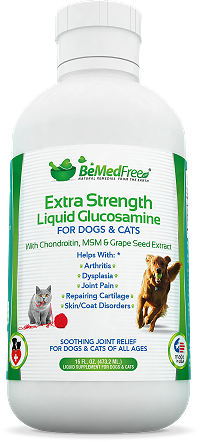 Liquid Glucosamine For Dogs & Cats from BeMedFree.com®
